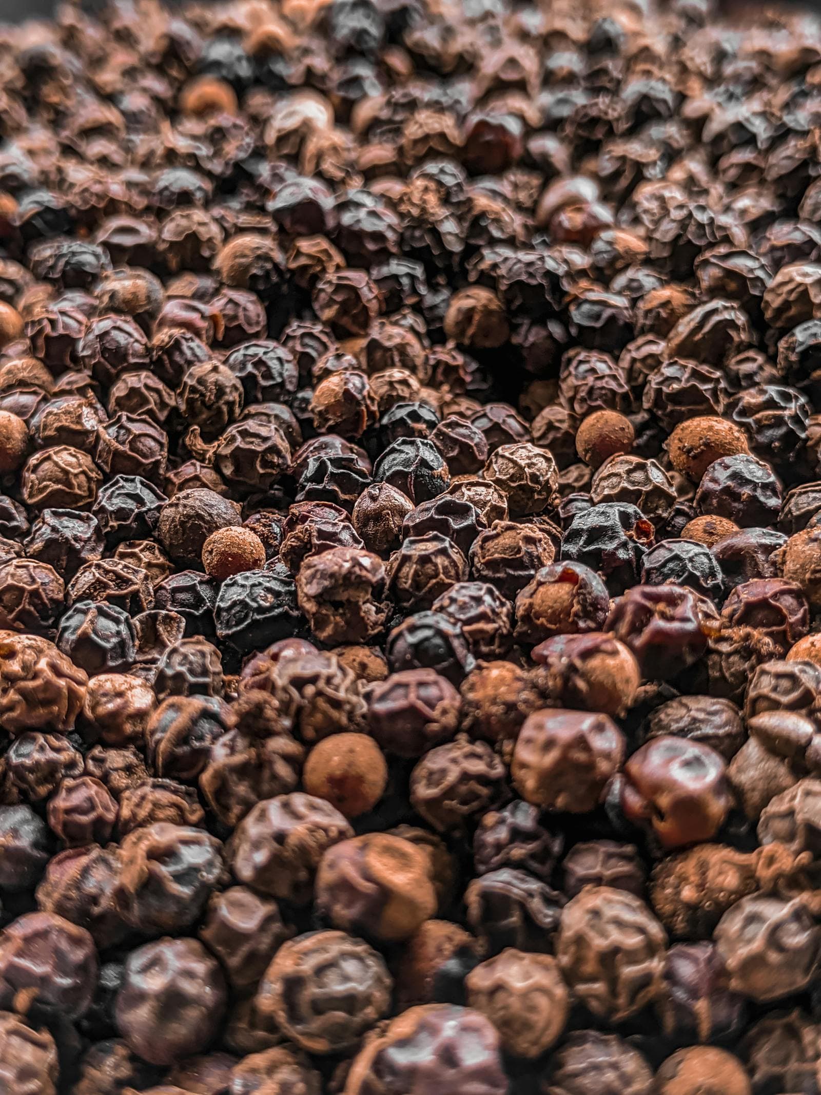 Premium black pepper macro image for Agree Superfoods pantry essentials collection
