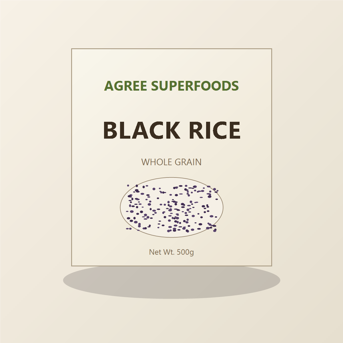 Agree Superfoods black rice product pack