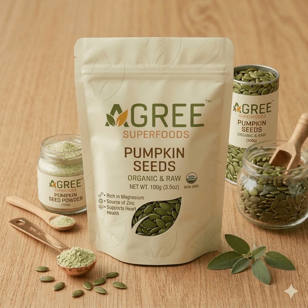 Agree Superfoods pumpkin seeds product pack